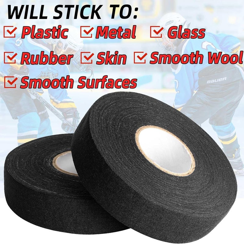 Magsaddle 2 Rolls Hockey Tape, Multipurpose Cloth Tape Grip Tape for Lacrosse Stick, Baseball & Softball Bats, Rackets, Pullup Bars, Gardening Tools, Gym, Sports Handle - Image 4